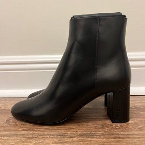 Saint Laurent Lou Lou Bootie Black Leather